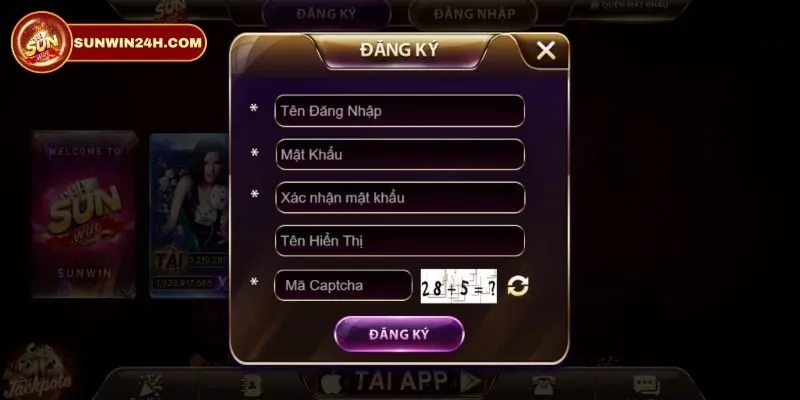 Đăng ký tài khoản nếu chơi tại Sunwin lần đầu